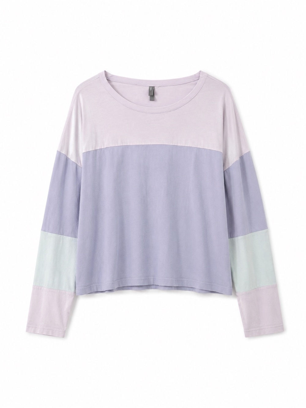 Pastel Colour Block Long Sleeve Shirt